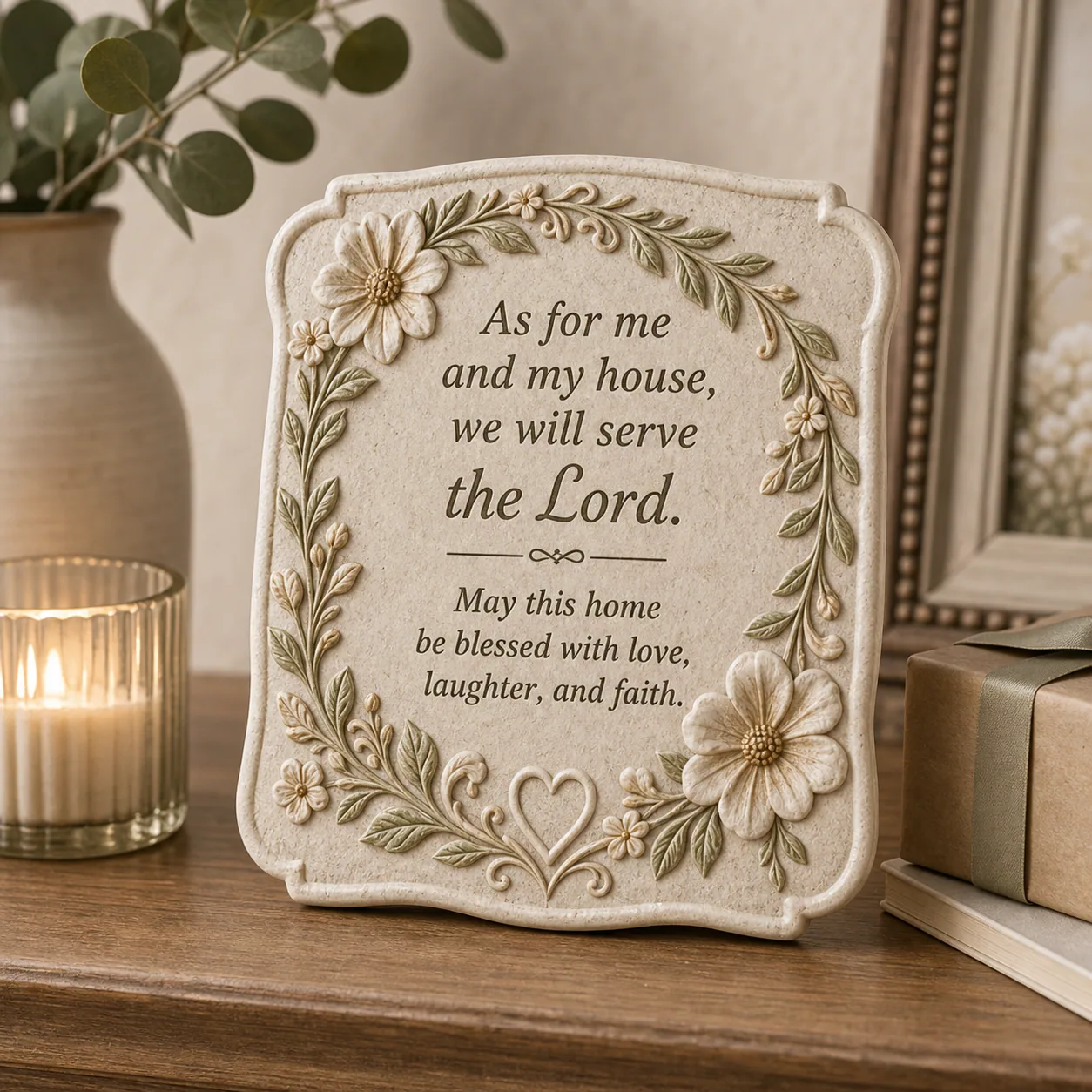 Family blessing resin plaque