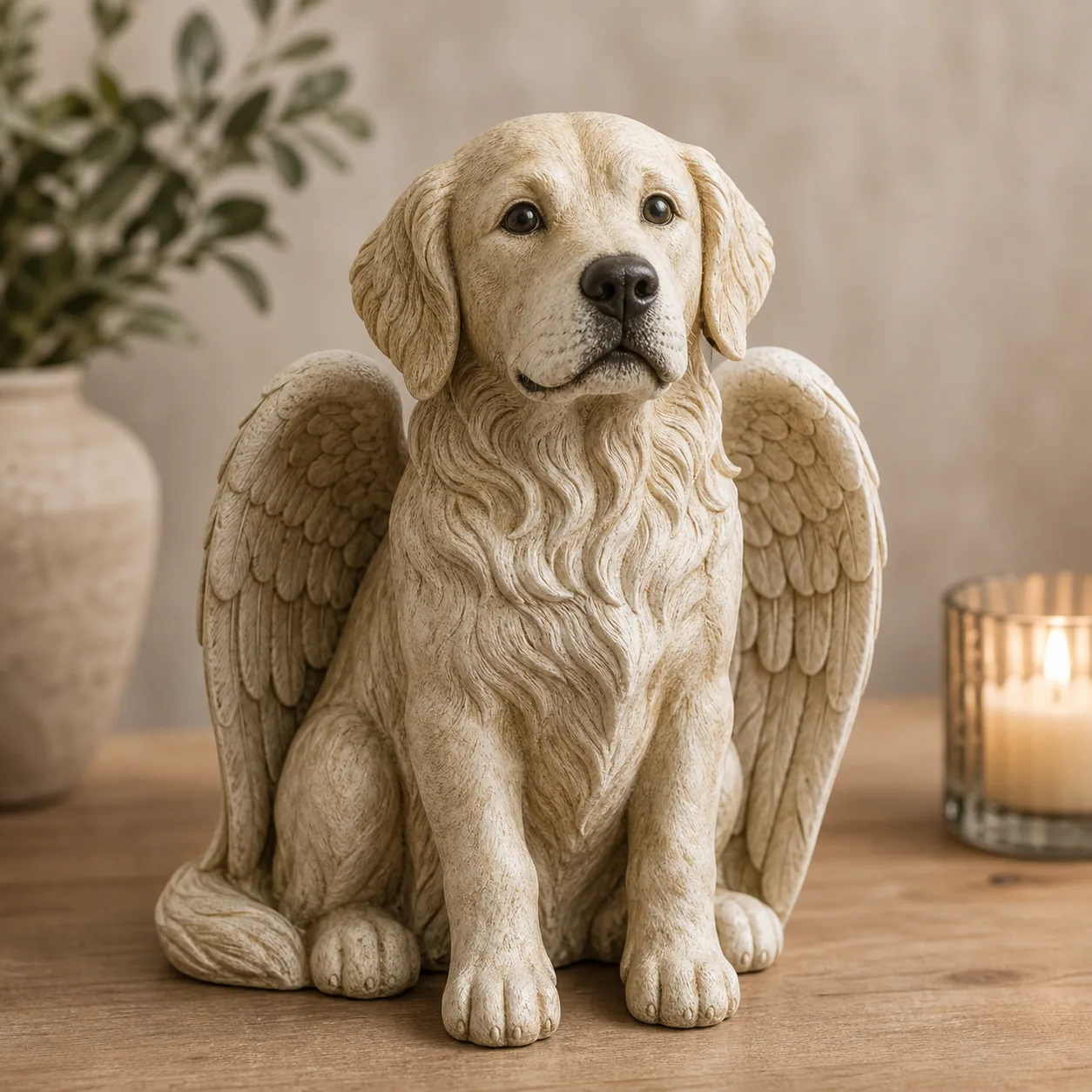 Pet resin statue