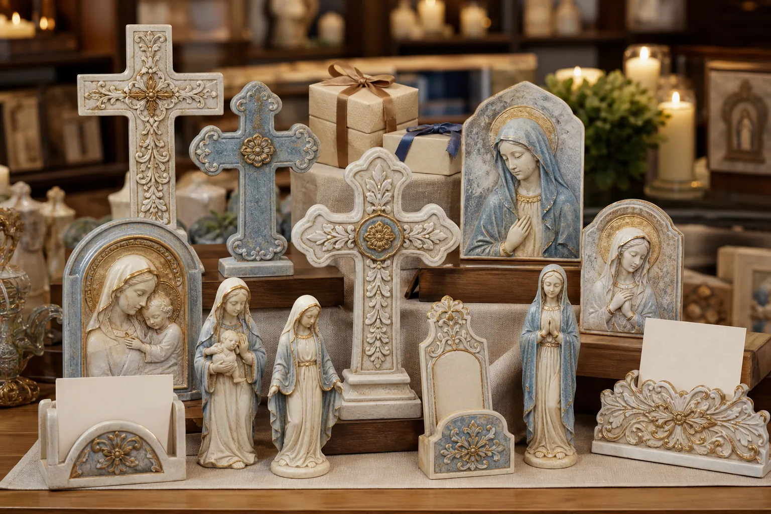 Faith retail resin product showroom