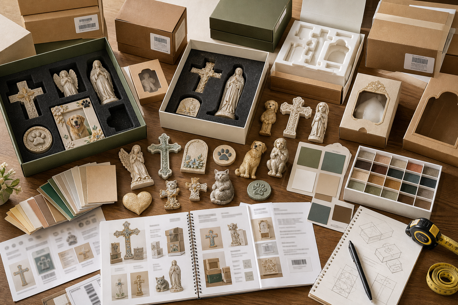 Wholesale resin craft sample kit with packaging and finish swatches